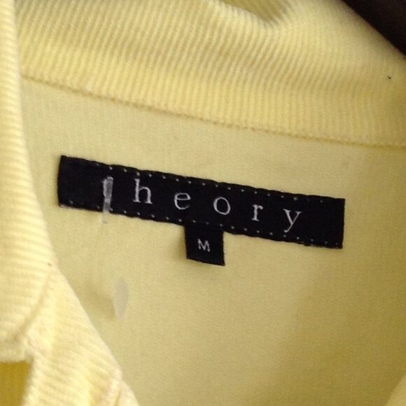Theory Yellow Corduroy Trucker Jacket - Picture 4 of 6